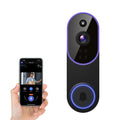 1080P Wireless Video Doorbell Camera, Smart AI Human Detection, Live View, Cloud Storage, Night Vision, Two Way Audio, Instant Alert, 2.4G Wifi Only, Indoor/Outdoor Surveillance Cam for Home Security System
